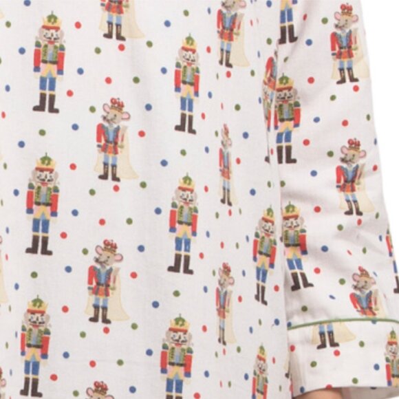 CRAFTED BY MAHOGANY Flannel Nutcracker Long Nightgown - Picture 3 of 3